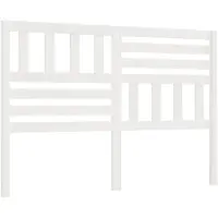 vidaXL Hoofdbord 166x4x100 cm massief grenenhout wit