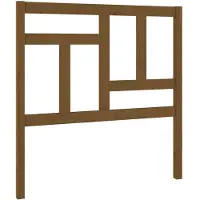 vidaXL Hoofdbord 80,5x4x100 cm massief grenenhout honingbruin