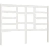 vidaXL Hoofdbord 146x4x104 cm massief grenenhout wit