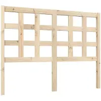 vidaXL Hoofdbord 125,5x4x100 cm massief grenenhout