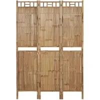 vidaXL Kamerscherm met 3 panelen 120x180 cm bamboe