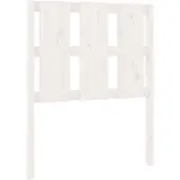 vidaXL Hoofdbord 80,5x4x100 cm massief grenenhout wit