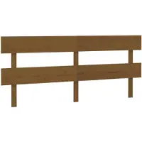 vidaXL Hoofdbord 184x3x81 cm massief grenenhout honingbruin