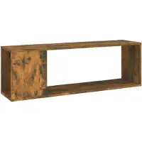 vidaXL Tv-meubel 100x24x32 cm bewerkt hout gerookt eikenkleurig