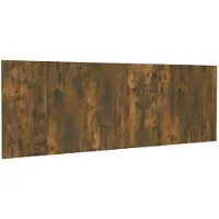 vidaXL Hoofdbord wandmodel 240x1,5x80 cm bewerkt hout gerookt eiken