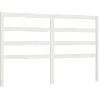 vidaXL Hoofdbord 166x4x100 cm massief grenenhout wit