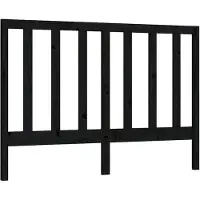 vidaXL Hoofdbord 156x4x100 cm massief grenenhout zwart