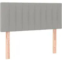 vidaXL Hoofdbord 100 x 5 x 78/88 cm stof lichtgrijs