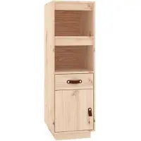 vidaXL Hoge kast, 34x40x108,5 cm, massief grenenhout