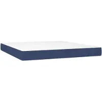 vidaXL Pocketveringmatras medium 180x200x20 cm stof blå
