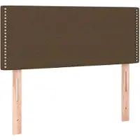 vidaXL Hoofdbord 80x5x78/88 cm stof donkerbruin