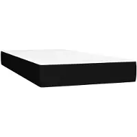 vidaXL Pocketveringmatras medium 80x200x20 cm stof zwart