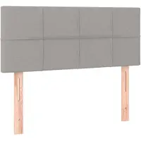 vidaXL Hoofdbord 100 x 5 x 78/88 cm stof lichtgrijs