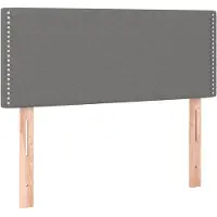 vidaXL Hoofdbord 90x5x78/88 cm stof donkergrijs