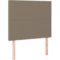 vidaXL Hoofdbord taupe 90x5x118/128 cm Stof