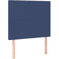 vidaXL Hoofdbord blauw 80x5x118/128 cm stof