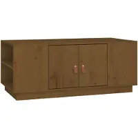 vidaXL Salontafel 100x50x41 cm massief grenenhout honingbruin