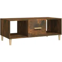 vidaXL Salontafel, gerookt eikenhout, 102x50x40 cm, houtvezel