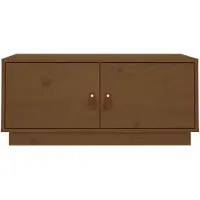 vidaXL Salontafel, honingbruin, 80x50x35 cm, massief grenenhout