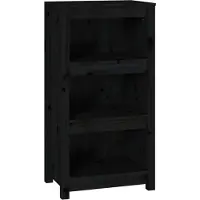 vidaXL Boekenkast 50x35x97 cm massief grenenhout zwart