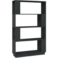 vidaXL Boekenkast/kamerscherm 80x25x132 cm massief grenenhout grijs