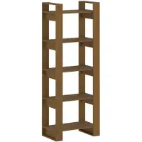 vidaXL Boekenkast/kamerscherm 60x35x160 cm massief hout honingbruin