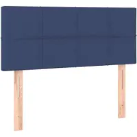 vidaXL Hoofdbord 100x5x78/88 cm stof blauw
