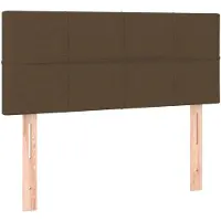 vidaXL Hoofdbord 100x5x78/88 cm stof donkerbruin
