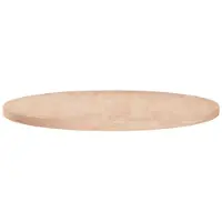 vidaXL Tafelblad rond Ø80x2,5 cm onbehandeld massief eikenhout