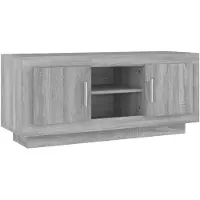 vidaXL Tv-meubel 102x35x45 cm bewerkt hout grijs sonoma eikenkleurig