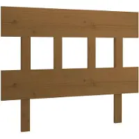vidaXL Hoofdbord 93,5x3x81 cm massief grenenhout honingbruin