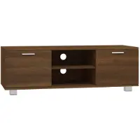 vidaXL Tv-meubel 120x40,5x35 cm bewerkt hout bruin eikenkleur
