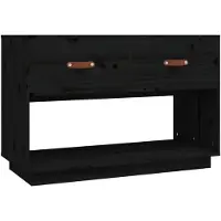 vidaXL Tv-meubel 90x40x60 cm massief grenenhout zwart