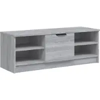 vidaXL Tv-meubel 102x35,5x36,5 cm bewerkt hout grijs sonoma eikenkleur