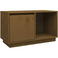 vidaXL TV-kast, honingbruin, 74x35x44 cm, massief grenenhout