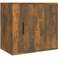 vidaXL Nachtkastje wandgemonteerd 50x30x47 cm gerookt eikenkleurig