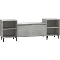 vidaXL Tv-meubel 160x35x55 cm bewerkt hout betongrijs