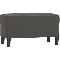 vidaXL Bankje 70x35x41 cm fluweel donkergrijs