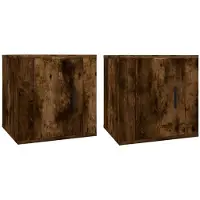 vidaXL Tv-wandmeubels 2 st 40x34,5x40 cm gerookt eikenkleurig