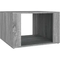vidaXL Nachtkastje 57x55x36 cm bewerkt hout grijs sonoma eikenkleurig