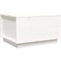 vidaXL Salontafel 60x50x35 cm massief grenenhout wit
