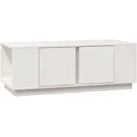vidaXL Salontafel 110x50x40 cm massief grenenhout wit