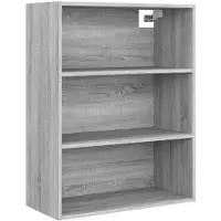 vidaXL Hangkast 69,5x32,5x90 cm grijs sonoma eikenkleurig