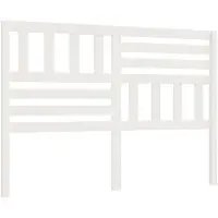 vidaXL Hoofdbord 146x4x100 cm massief grenenhout wit