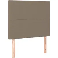 vidaXL Hoofdbord taupe 80x5x118/128 cm Stof
