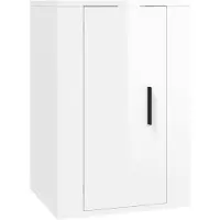 vidaXL Tv-wandmeubel 40x34,5x60 cm hoogglans wit