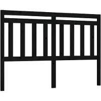 DKD Home Decor Hoofdbord 146x4x100 cm massief grenenhout zwart