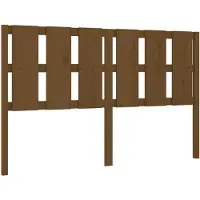 vidaXL Hoofdbord 155,5x4x100 cm massief grenenhout honingbruin