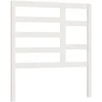 vidaXL Hoofdbord 106x4x104 cm massief grenenhout wit