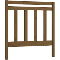 vidaXL Hoofdbord 95x4x100 cm massief grenenhout honingbruin
